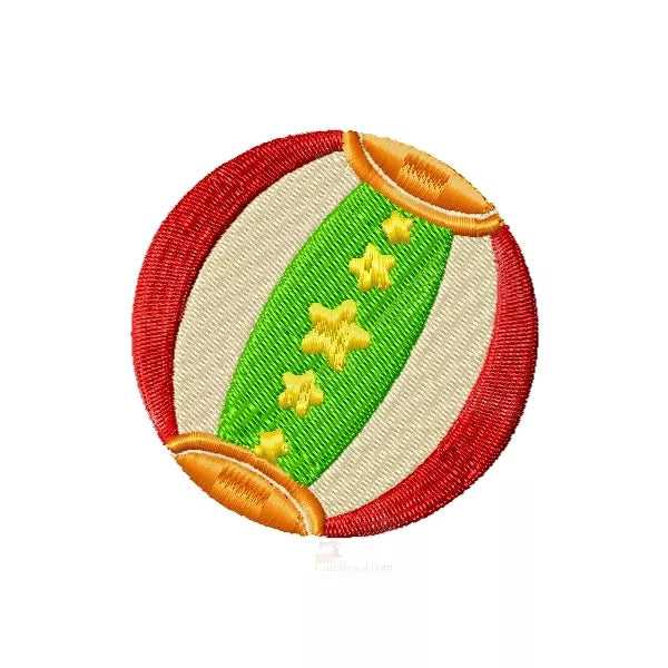 Ballon-avec-étoiles-Motif-de-broderie-machine
