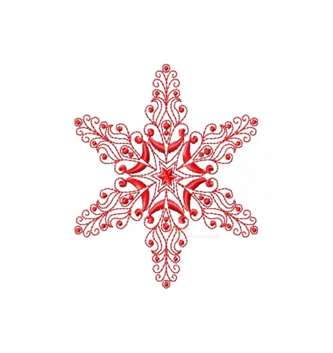 Flocon- de-neige-rouge-motif-de-broderie-machine