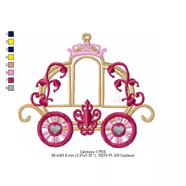 Carrosse-de-princesse-1-Applique-Broderie-Machine