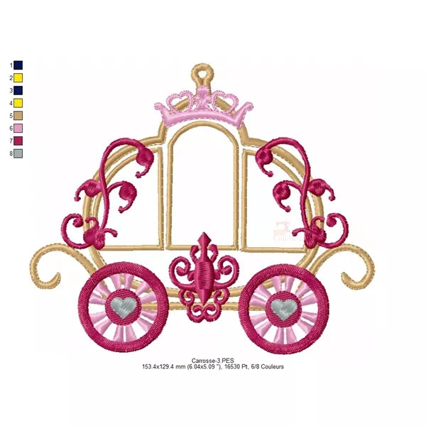 Carrosse-de-princesse-3-Applique-Broderie-Machine