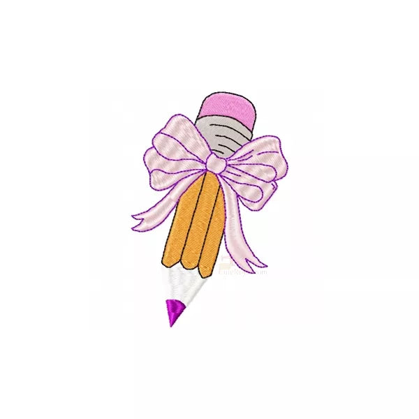 Crayon avec Boucle - 3 Tailles - Motifs de Broderie Machine