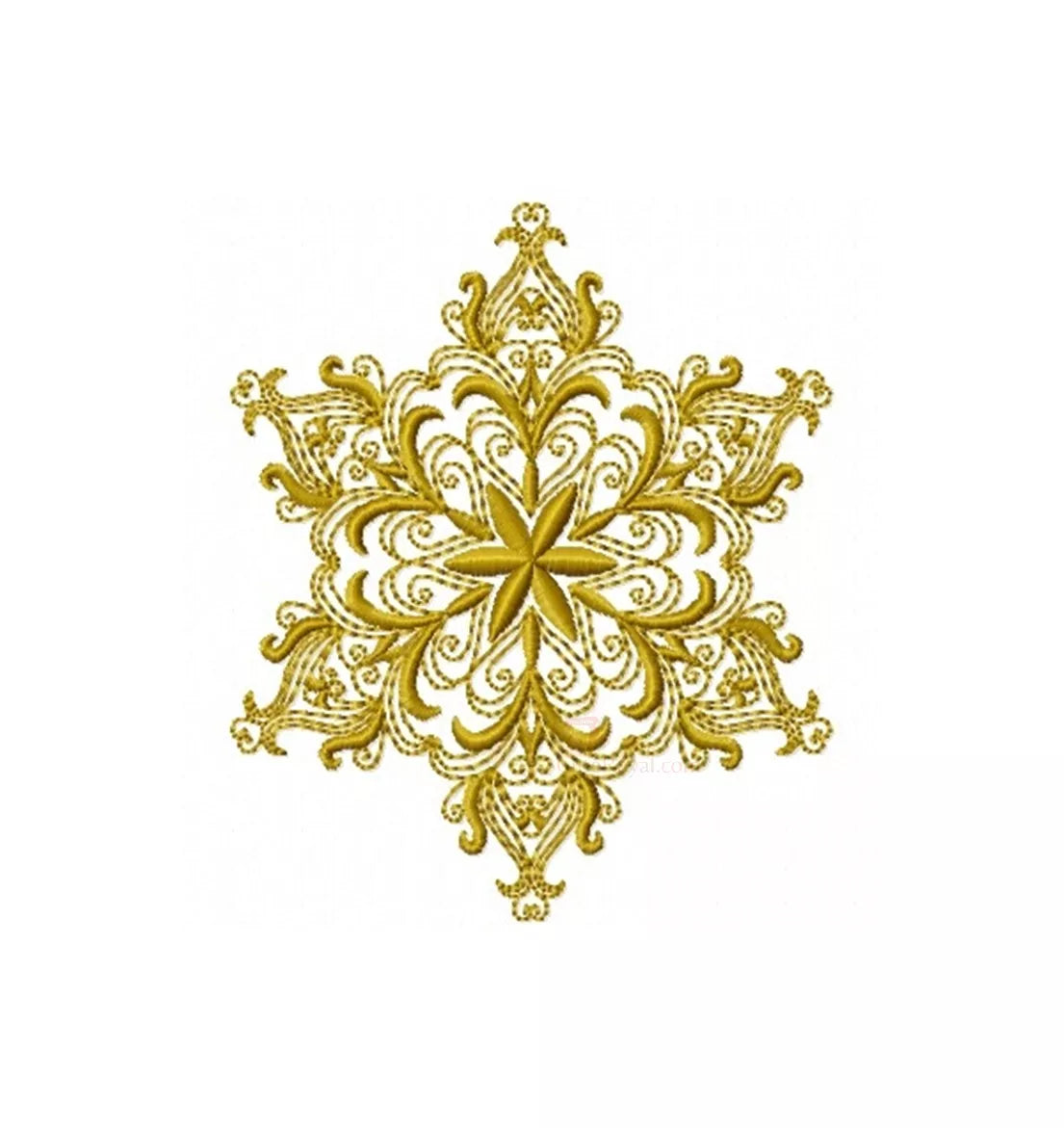 Flocon- de-neige-or-motif-de-broderie-machine