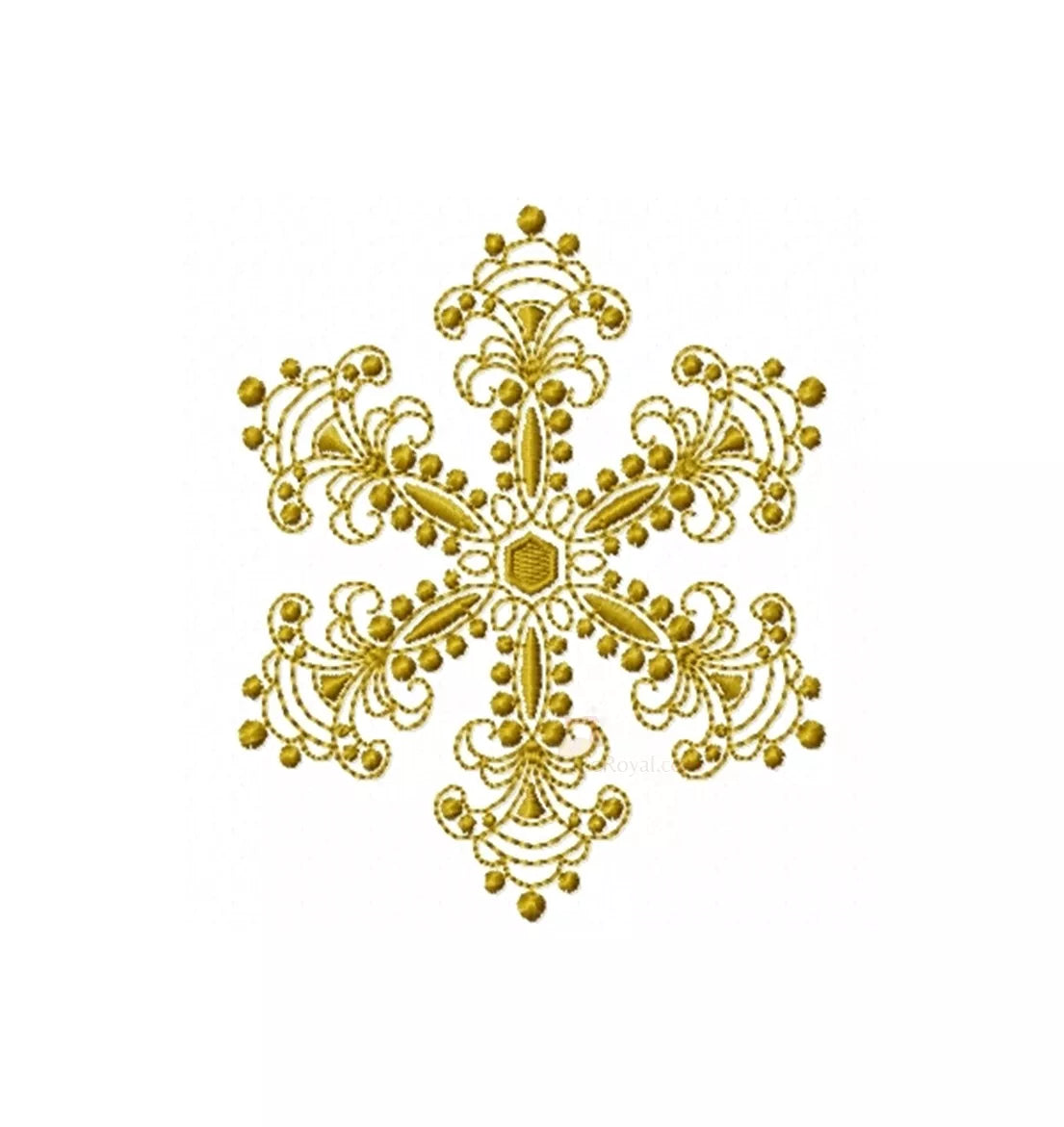 Flocon- de-neige-or-motif-de-broderie-machine