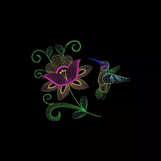 Fleur-tropical-et-colibri-Motifs-de-broderie-machine-ondule-CuteRoyal.com-CR10100