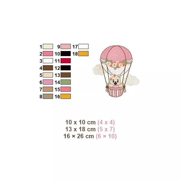 Motif-broderie-machine-animal-Ourson-fille-ballon-floral-montgolfiere-_Teddy-bear-embroidery-design_5-tailles-18-changements-couleurs-CR10072F