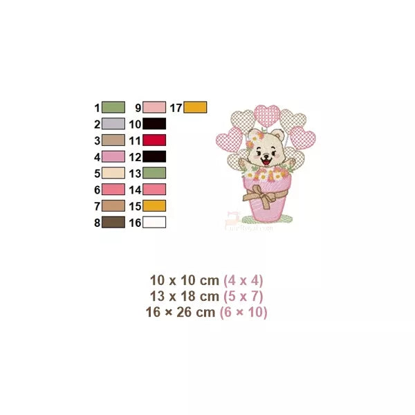 Motif-broderie-machine-Ourson-fille-dans-pot-de-fleurs-et-ballons-en-coeur_(Teddy-bear-embroidery-design)_17-changements-de-couleurs-et-compatibilité-cerceau-de-10-à-26-cm