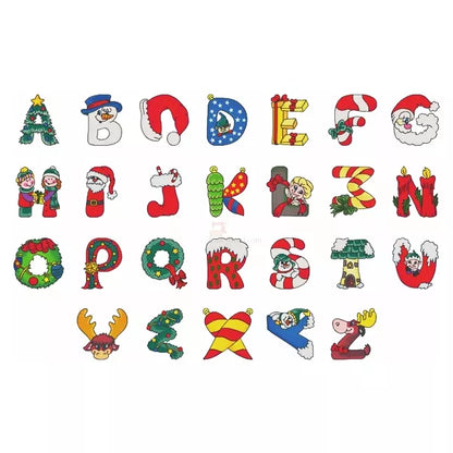 Alphabet-de-Noel-26-lettres-motifs-de-broderie-machine