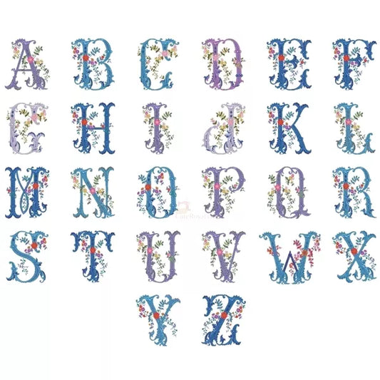 Alphabet-floral-motif-broderie-machine-26-lettres-majuscules-CR10081