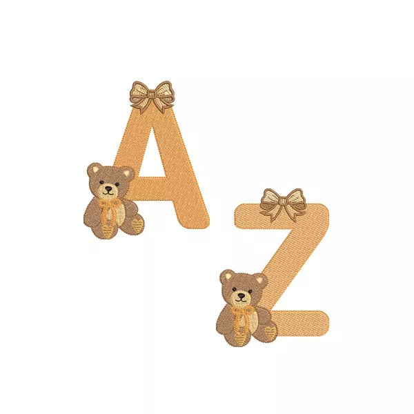 Alphabet-monogramme-A-Z-avec-ourson-et-boucle-Motif-de-broderie-machine_CuteRoyal_Machine-Embroidery-Design