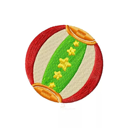 Ballon-avec-étoiles-Motif-de-broderie-machine