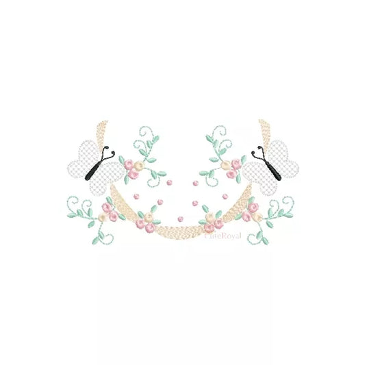 Bordure-fleurs-papillons-motif-broderie-machine-CR10092