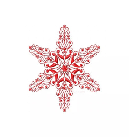 Flocon- de-neige-rouge-motif-de-broderie-machine