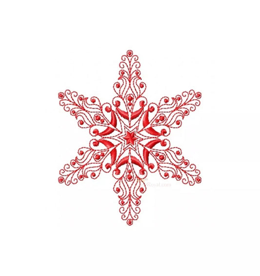 Flocon- de-neige-rouge-motif-de-broderie-machine