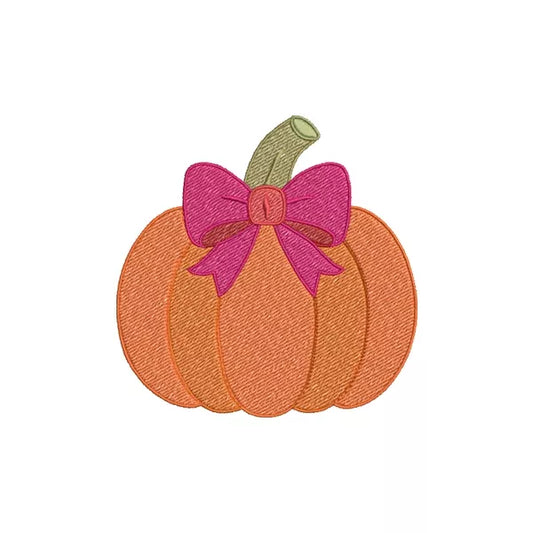 Citrouille-d-automne-avec-noeud-rose-Motif-de-broderie-machine_CuteRoyal_Machine-Embroidery-Designs.