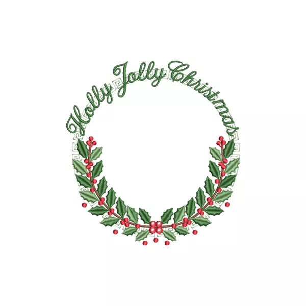 Couronne-de-Noel-Holly-Jolly-Christmas-vert-Motif-de-broderie-machine_CuteRoyal_Machine-Embroidery-Designs