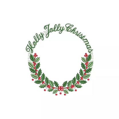Couronne-de-Noel-Holly-Jolly-Christmas-vert-Motif-de-broderie-machine_CuteRoyal_Machine-Embroidery-Designs