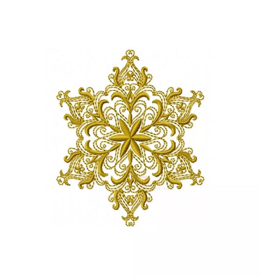 Flocon- de-neige-or-motif-de-broderie-machine