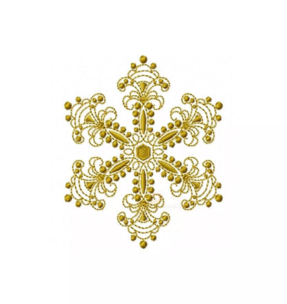 Flocon- de-neige-or-motif-de-broderie-machine
