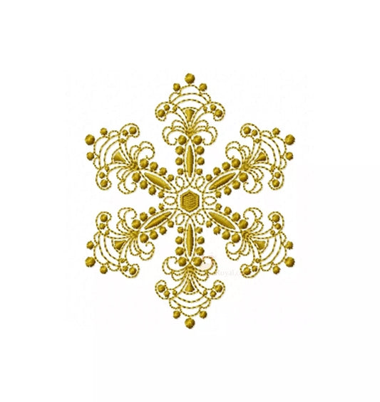 Flocon- de-neige-or-motif-de-broderie-machine