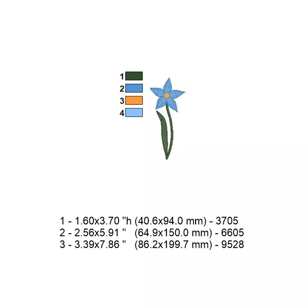 Fleur-bleu-etoilee-Motif-de-broderie-machine_CuteRoyal_Fiche-technique-dimensions-couleurs-et-nombre-de-points