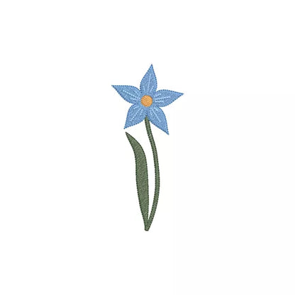 Fleur-bleu-etoilee-Motif-de-broderie-machine_CuteRoyal_Machine-Embroidery-Designs