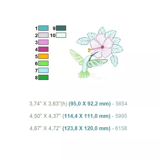 Fleur-hibiscus-et-colibri-10-couleurs-3-tailles-motif-de-broderie-machine-CuteRoyal.com-CR10101