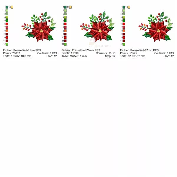 Info-tailles-Poinsettia-fleurs-de-Noel-Motifs-de-broderie-machine-CR10064
