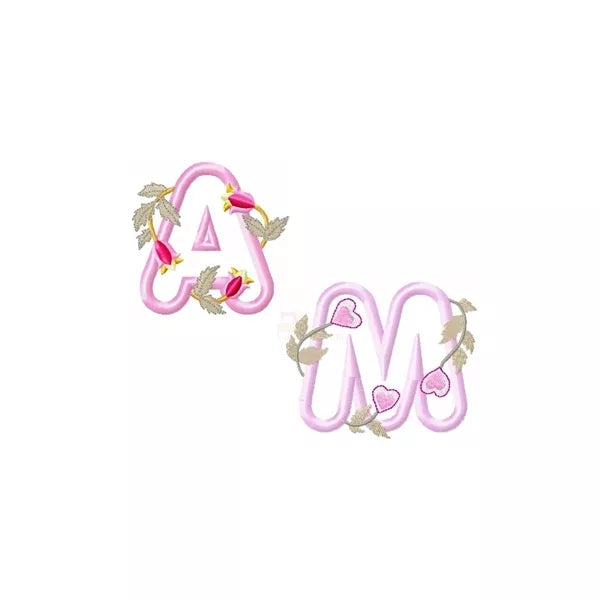 Lettre-A-et-M_-Motifs-broderie-machine-d_appliques-de-A-a-Z-avec-fleurs-CuteRoyal-CR10144Z8