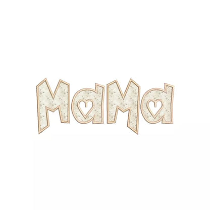 Mama-applique-beige-motif-broderie-machine-CR10094