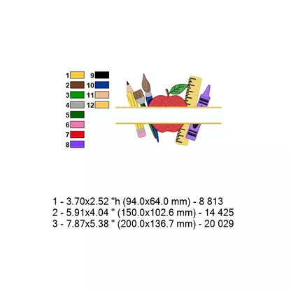 Monogramme-scolaire-Motif-de-broderie-machine_CuteRoyal_Fiche-technique-dimensions-couleurs-et-nombre-de-points