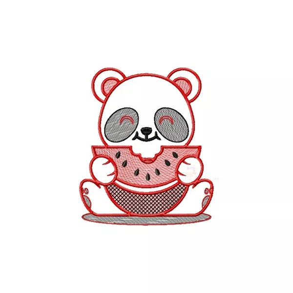 Motif-broderie-machine-Panda-pasteque-Panda-Kawaii-with-watermelon-embroidery-design-Fichier-numerique-CR10118