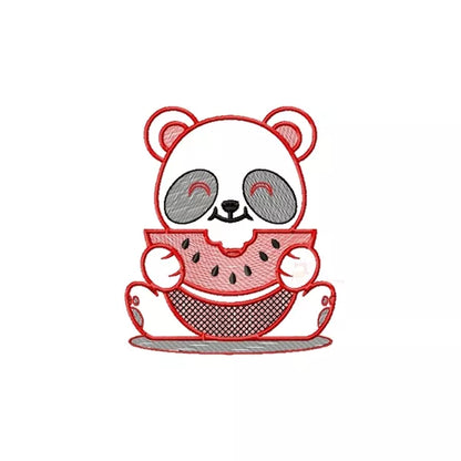 Motif-broderie-machine-Panda-pasteque-Panda-Kawaii-with-watermelon-embroidery-design-Fichier-numerique-CR10118