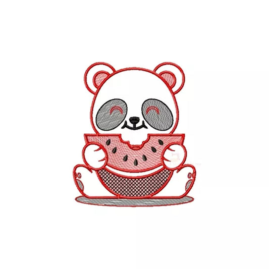 Motif-broderie-machine-Panda-pasteque-Panda-Kawaii-with-watermelon-embroidery-design-Fichier-numerique-CR10118