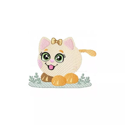 Motif-broderie-machine_Chaton-fille-avec-noeud-dore-CuteRoyal.com_CR10116