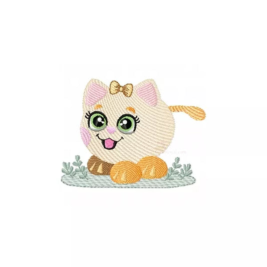 Motif-broderie-machine_Chaton-fille-avec-noeud-dore-CuteRoyal.com_CR10116