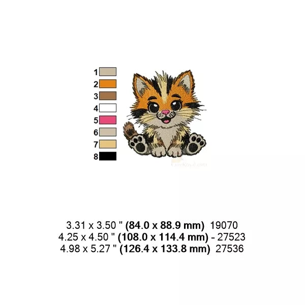 Motif-broderie-machine_Petit-chaton-assis_Baby-kitten-sitting-embroidery-design_Fichier-numerique-3-tailles-CR10119
