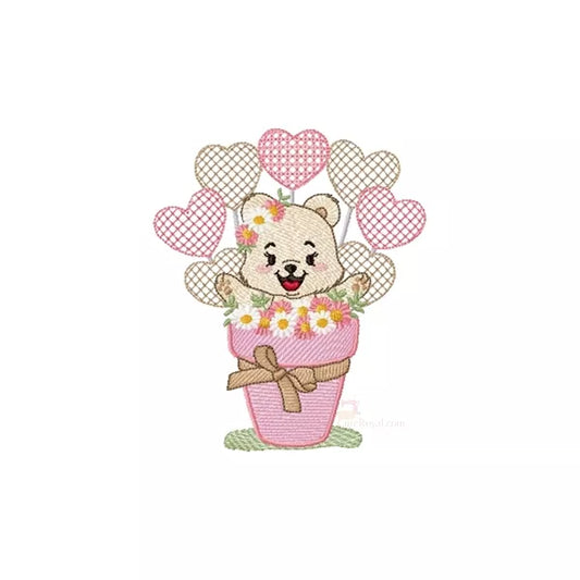 Motif-broderie-machine-Ourson-fille-dans-pot-de-fleurs-et-ballons-en-coeur_(Teddy-bear-embroidery-design)