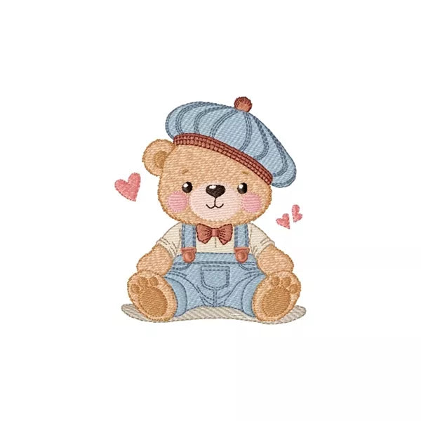 Ourson-gars-beret-motif-de-broderie-machine-CR10162