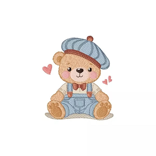 Ourson-gars-beret-motif-de-broderie-machine-CR10162