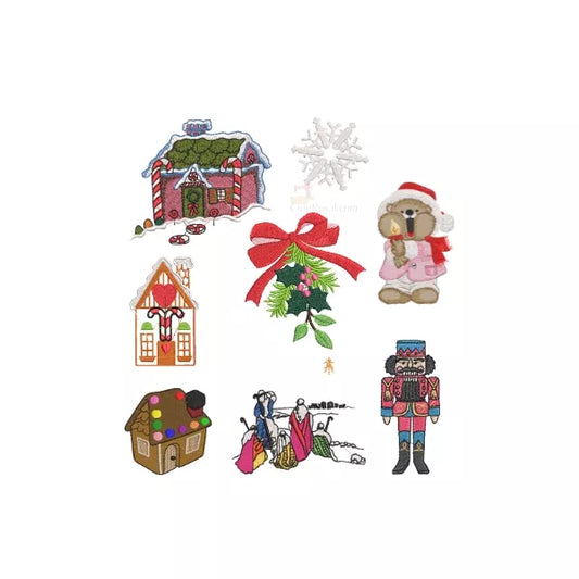 <img source='CR144NOEL.webp' alt='Collection festive : 144 motifs de broderie machine de Noël.' />.
