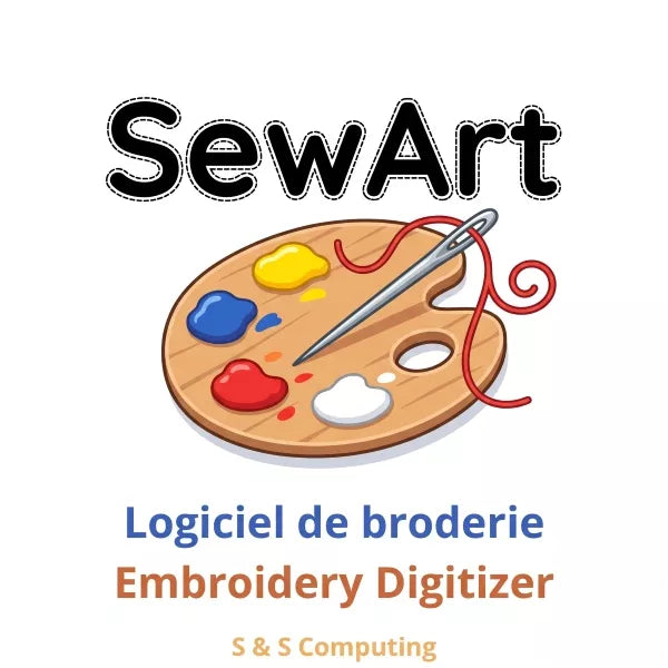 SewArt logiciel de broderie pour machine à broder | SewArt embroidery digitizer software.